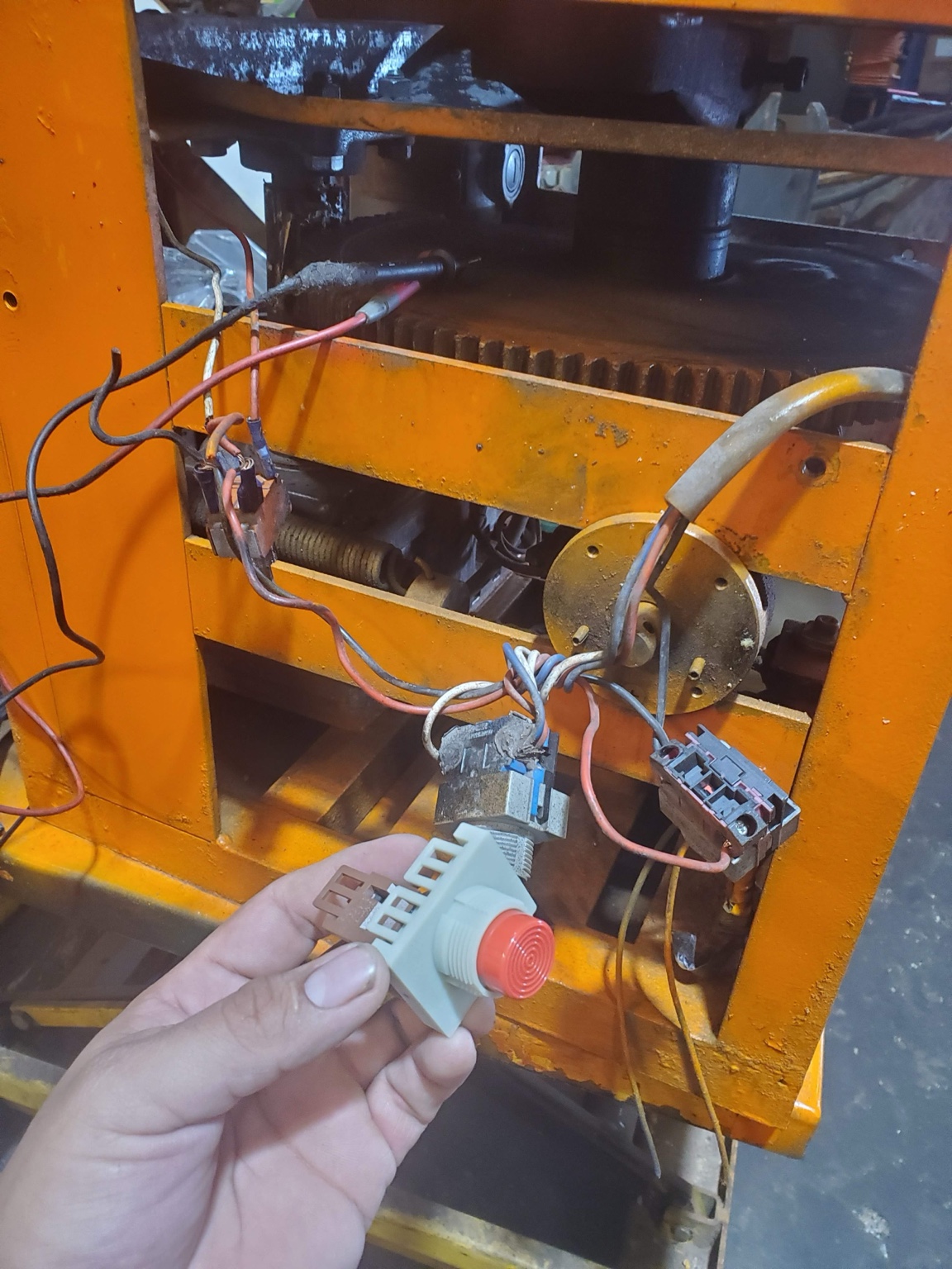 Rebar bender electrical repair
